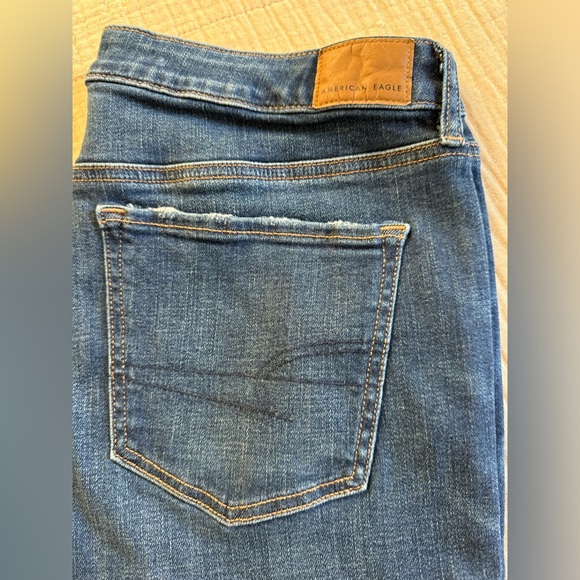 NWT - American Eagle - Stretch Kick Boot Jeans - Dark Vintage Wash - Size 12R - Picture 6 of 15